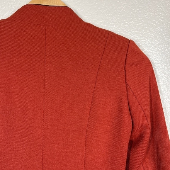 Bellucci Luxury Collection Blazer Vintage Beaded Orange Crop Long Sleeve Small - Picture 4 of 8